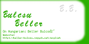 bulcsu beller business card
